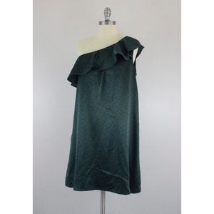 Madewell Silk Dancefloor One Shoulder Dress